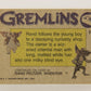 Gremlins 1984 Trading Card #3 The Old Oriental Man ENG Topps L016429