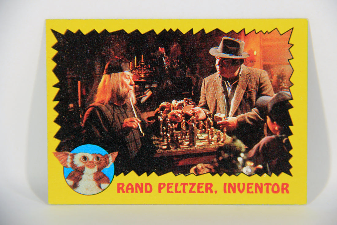 Gremlins 1984 Trading Card #4 Rand Peltzer Inventor ENG Topps L016430