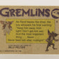 Gremlins 1984 Trading Card #6 The Final Warning ENG Topps L016432