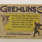 Gremlins 1984 Trading Card #7 Billy Peltzer ENG Topps L016433