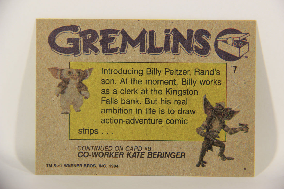 Gremlins 1984 Trading Card #7 Billy Peltzer ENG Topps L016433