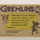 Gremlins 1984 Trading Card #27 Thoughts Of A Mogwai ENG Topps L016453