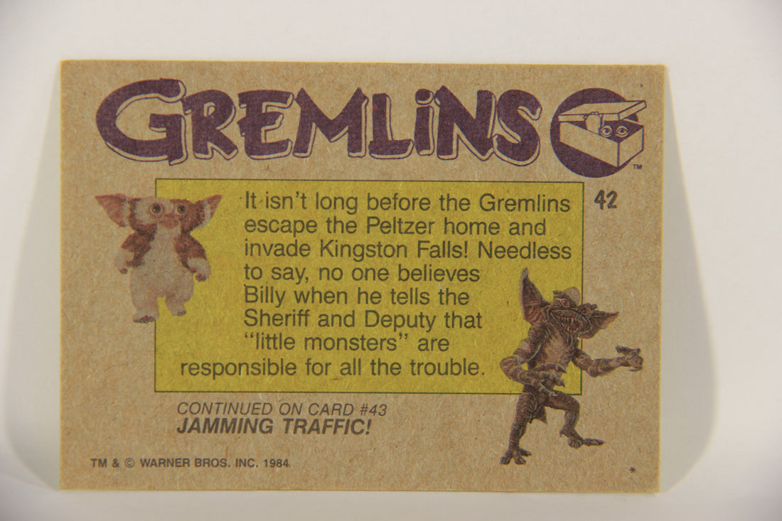 Gremlins 1984 Trading Card #42 The Invasion Begins ENG Topps L016468