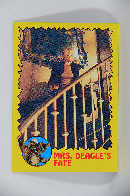 Gremlins 1984 Trading Card #45 Mrs. Deagle's Fate ENG Topps L016471