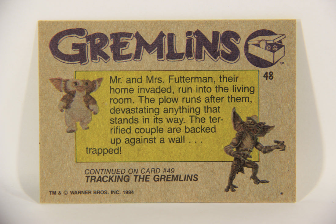 Gremlins 1984 Trading Card #48 Terrified Victim ENG Topps L016474