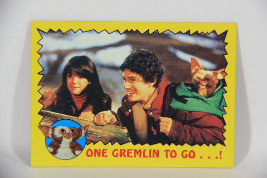 Gremlins 1984 Trading Card #63 One Gremlin To Go ENG Topps L016489