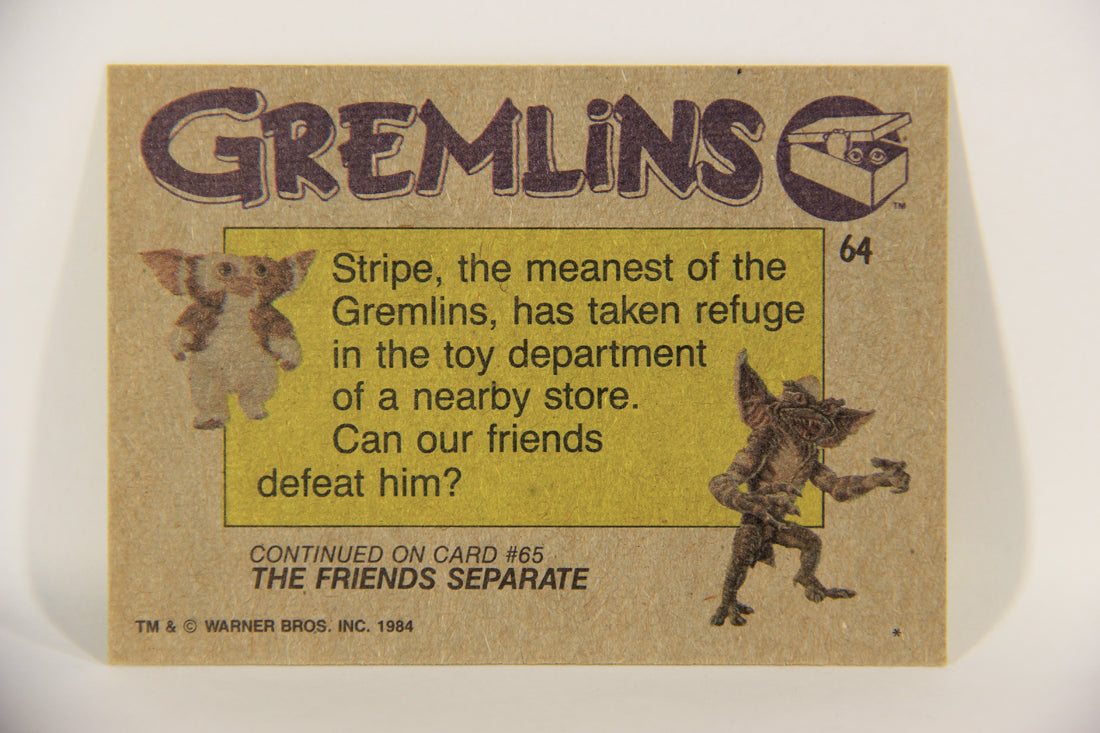 Gremlins 1984 Trading Card #64 Toy Department Peril ENG Topps L016490