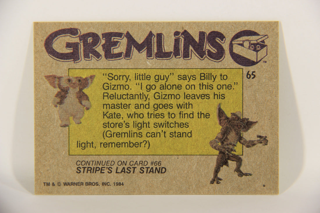 Gremlins 1984 Trading Card #65 The Friends Separate ENG Topps L016491