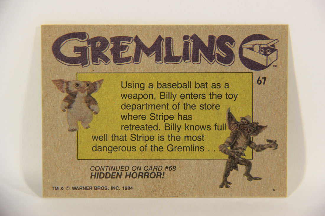 Gremlins 1984 Trading Card #67 Brave Billy Peltzer ENG Topps L016493