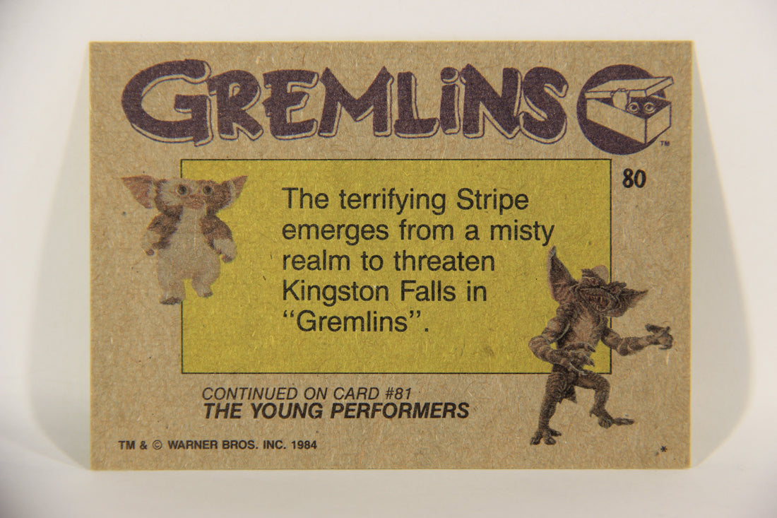 Gremlins 1984 Trading Card #80 Fiend On The Screen ENG Topps L016506