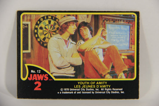 Jaws 2 - 1978 Trading Card #12 Youth Of Amity FR-ENG Canada O-Pee-Chee L016520