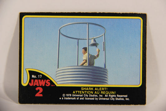 Jaws 2 - 1978 Trading Card #17 Shark Alert FR-ENG Canada O-Pee-Chee L016525