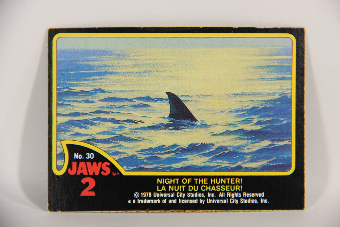 Jaws 2 - 1978 Trading Card #30 Night Of The Hunter FR-ENG Canada OPC L016538