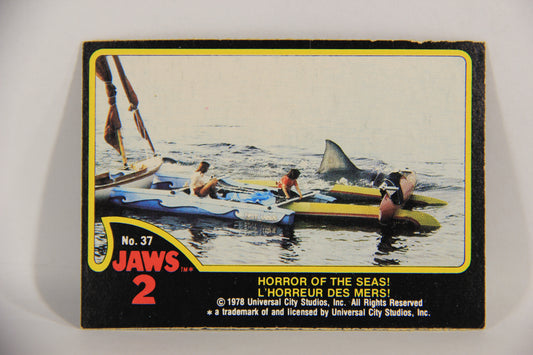 Jaws 2 - 1978 Trading Card #37 Horror Of The Seas FR-ENG Canada OPC L016545