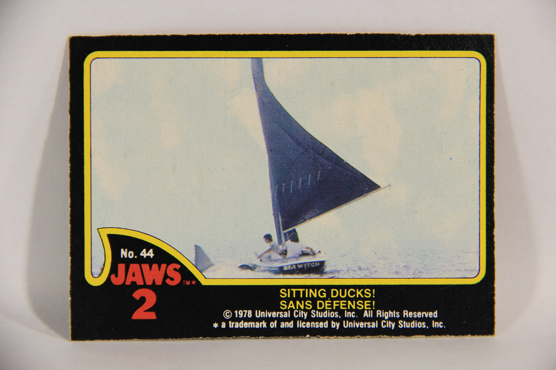 Jaws 2 - 1978 Trading Card #44 Sitting Ducks FR-ENG Canada O-Pee-Che L016552