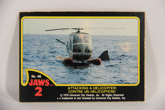 Jaws 2 - 1978 Trading Card #48 Attacking A Helicopter FR-ENG Canada L016556