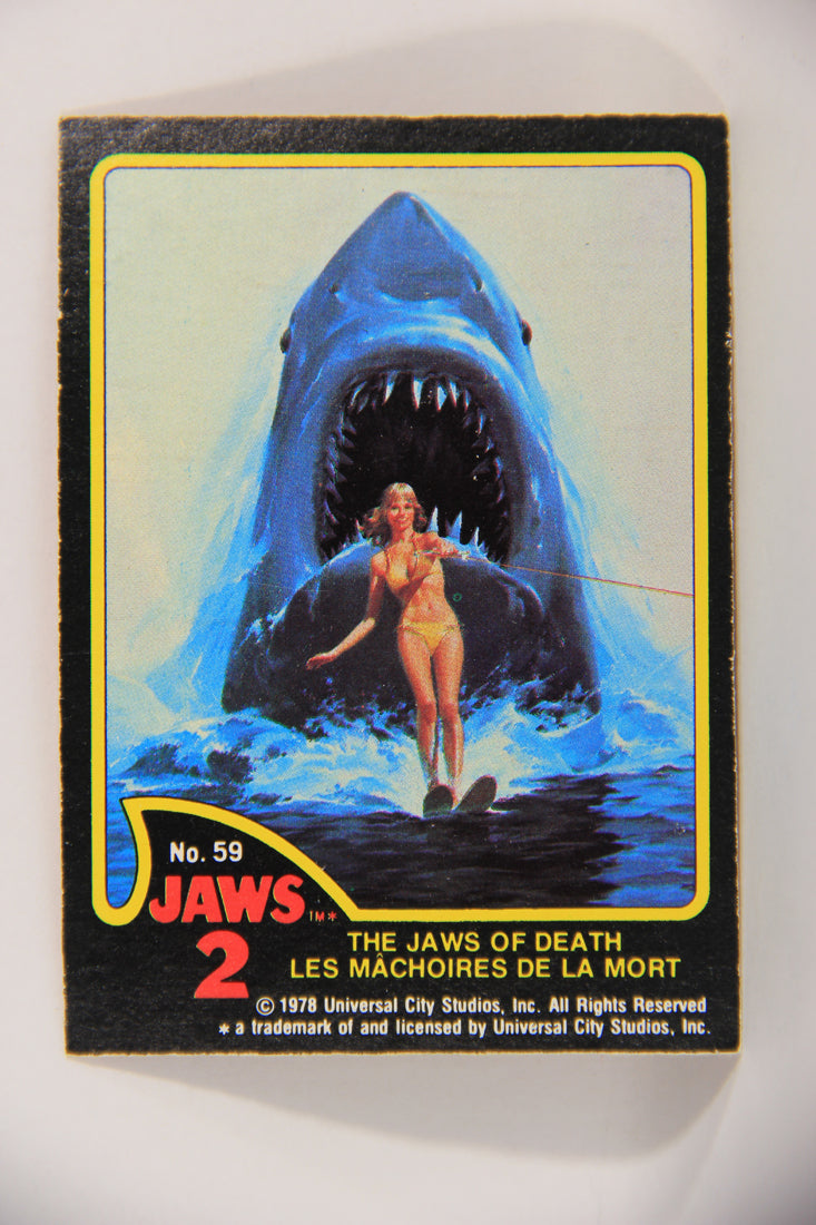 Jaws 2 - 1978 Trading Card #59 The Jaws Of Death FR-ENG Canada OPC L016567