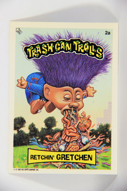 Trash Can Trolls 1992 Topps Trading Card Sticker #2a Retchin' Gretchen L016569