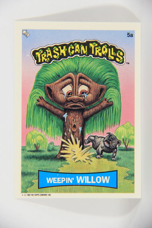 Trash Can Trolls 1992 Topps Trading Card Sticker #5a Weepin' Willow L016572