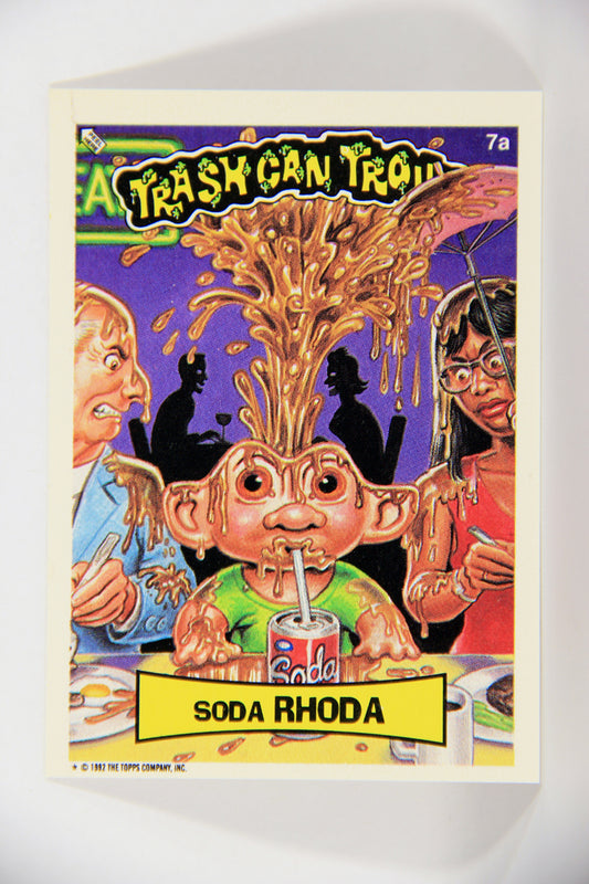 Trash Can Trolls 1992 Topps Trading Card Sticker #7a Soda Rhoda L016574