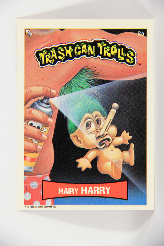 Trash Can Trolls 1992 Topps Trading Card Sticker #8a Hairy Harry L016575