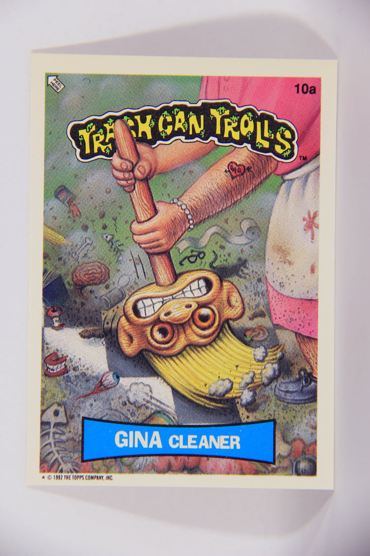 Trash Can Trolls 1992 Topps Trading Card Sticker #10a Gina Cleaner L016577