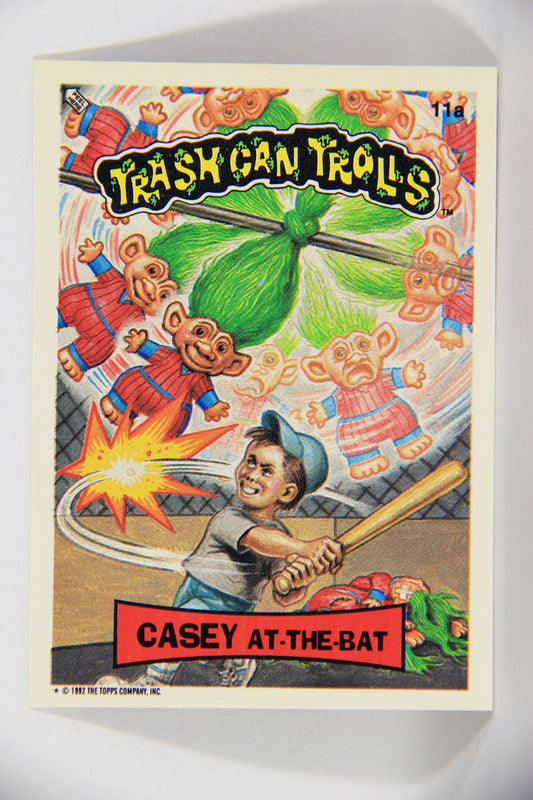 Trash Can Trolls 1992 Topps Trading Card Sticker #11a Casey At-The-Bat L016578