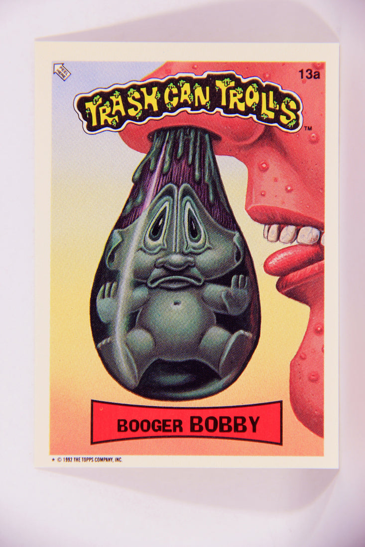 Trash Can Trolls 1992 Topps Trading Card Sticker #13a Booger Bobby L016580