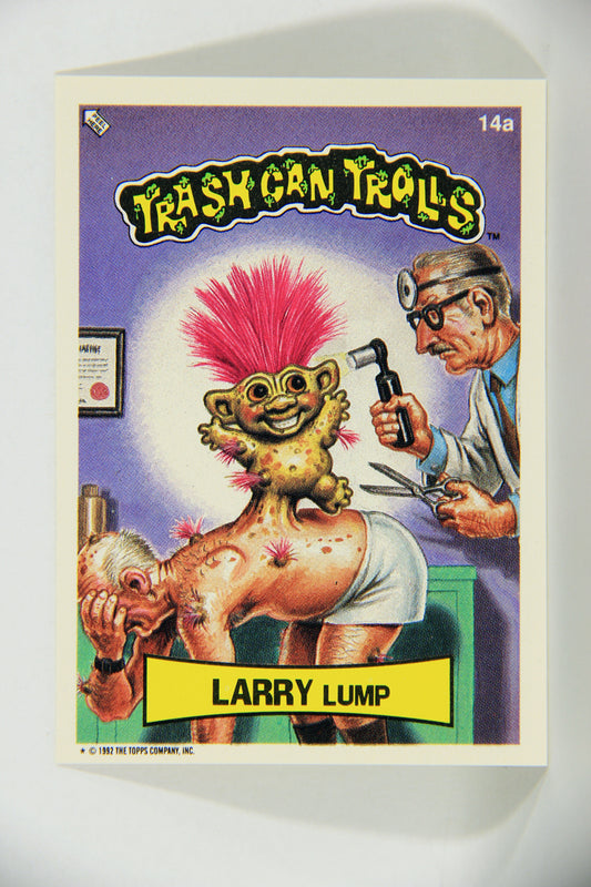 Trash Can Trolls 1992 Topps Trading Card Sticker #14a Larry Lump L016581