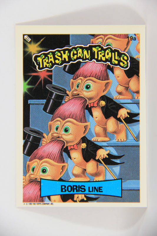 Trash Can Trolls 1992 Topps Trading Card Sticker #19a Boris Line L016586