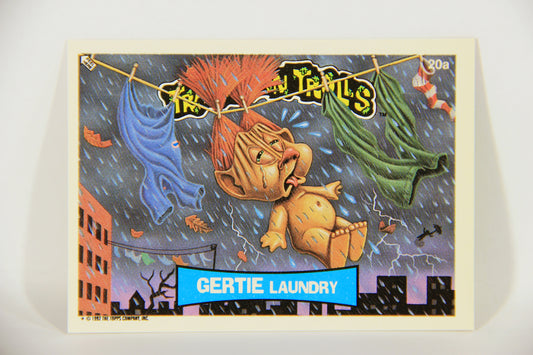 Trash Can Trolls 1992 Topps Trading Card Sticker #20a Gertie Laundry L016587