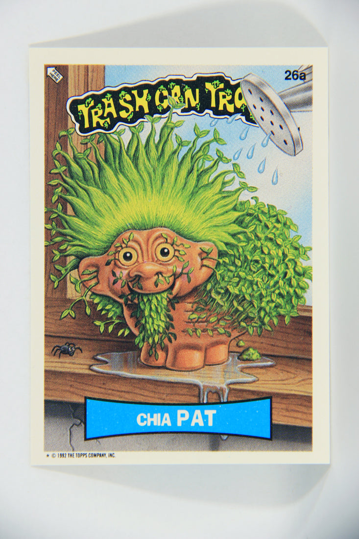 Trash Can Trolls 1992 Topps Trading Card Sticker #26a Chia Pat L016593