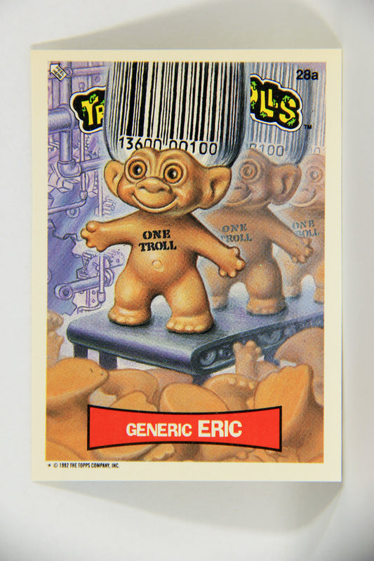 Trash Can Trolls 1992 Topps Trading Card Sticker #28a Generic Eric L016595