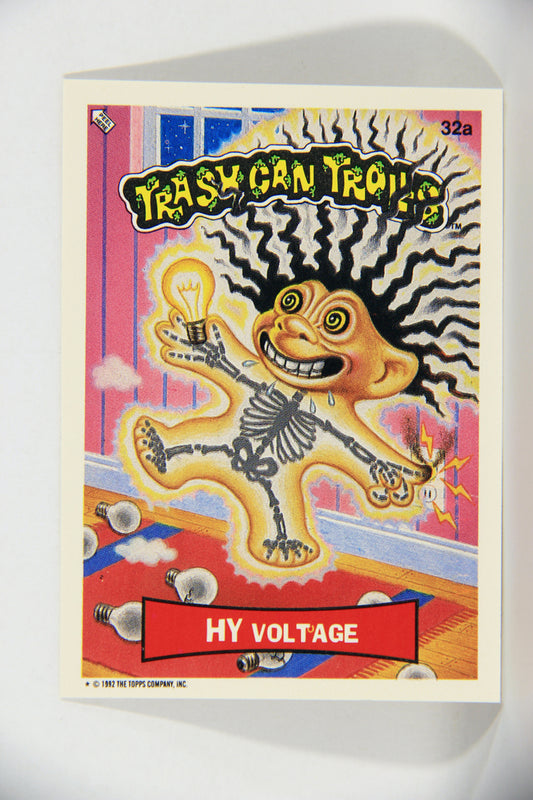 Trash Can Trolls 1992 Topps Trading Card Sticker #32a Hy Voltage L016599