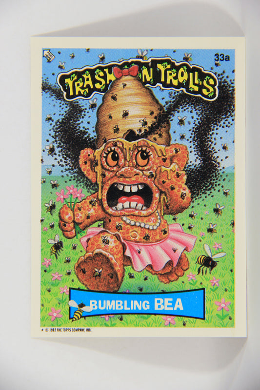 Trash Can Trolls 1992 Topps Trading Card Sticker #33a Bumbling Bea L016600