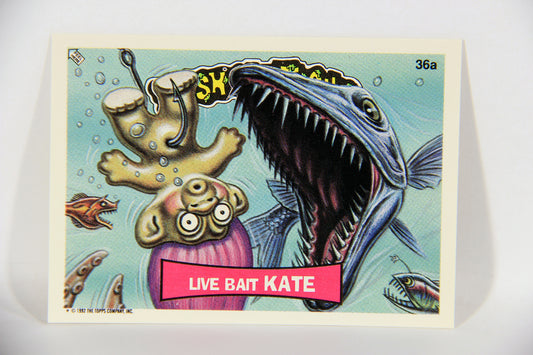 Trash Can Trolls 1992 Topps Trading Card Sticker #36a Live Bait Kate L016603