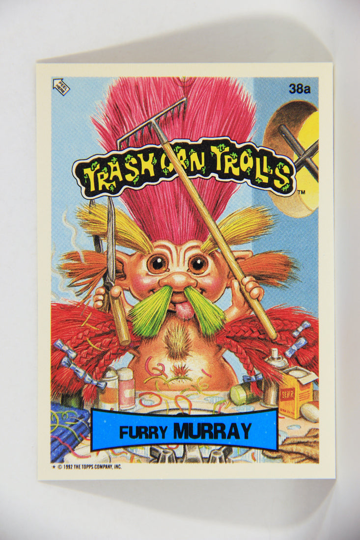 Trash Can Trolls 1992 Topps Trading Card Sticker #38a Furry Murray L016605