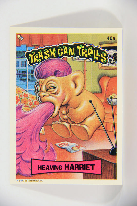 Trash Can Trolls 1992 Topps Trading Card Sticker #40a Heaving Harriet L016607