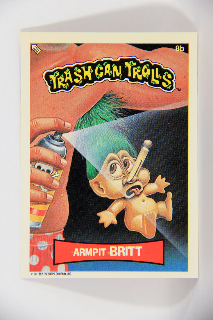 Trash Can Trolls 1992 Topps Trading Card Sticker #8b Armpit Britt L016619