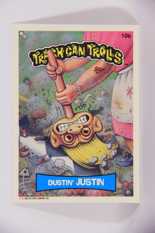 Trash Can Trolls 1992 Topps Trading Card Sticker #10b Dustin' Justin L016621