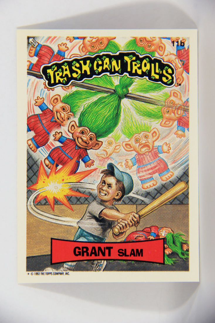 Trash Can Trolls 1992 Topps Trading Card Sticker #11b Grant Slam L016622