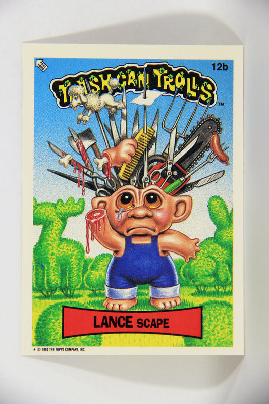 Trash Can Trolls 1992 Topps Trading Card Sticker #12b Lance Scape L016623