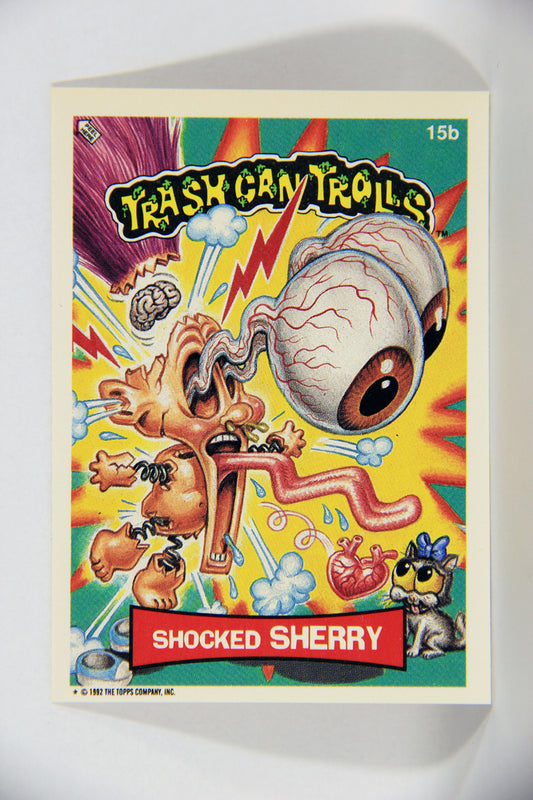 Trash Can Trolls 1992 Topps Trading Card Sticker #15b Shocked Sherry L016626