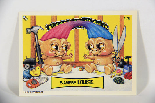 Trash Can Trolls 1992 Topps Trading Card Sticker #17b Siamese Louise L016628