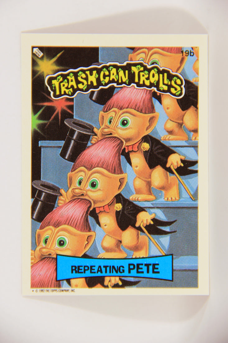 Trash Can Trolls 1992 Topps Trading Card Sticker #19b Repeating Pete L016630