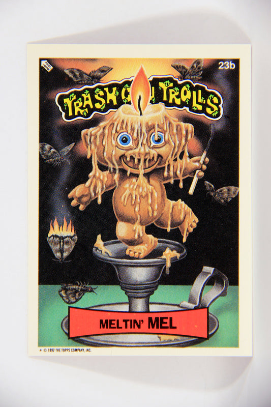 Trash Can Trolls 1992 Topps Trading Card Sticker #23b Meltin' Mel L016634