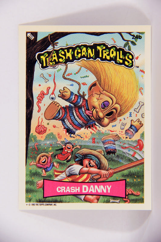 Trash Can Trolls 1992 Topps Trading Card Sticker #24b Crash Danny L016635