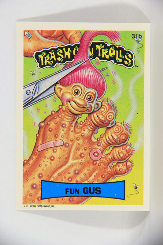 Trash Can Trolls 1992 Topps Trading Card Sticker #31b Fun Gus L016642