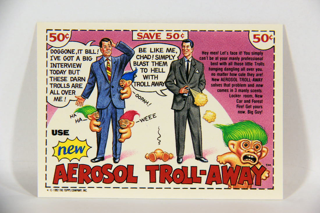 Trash Can Trolls 1992 Topps Trading Card Sticker #32b Electric Bill L016643