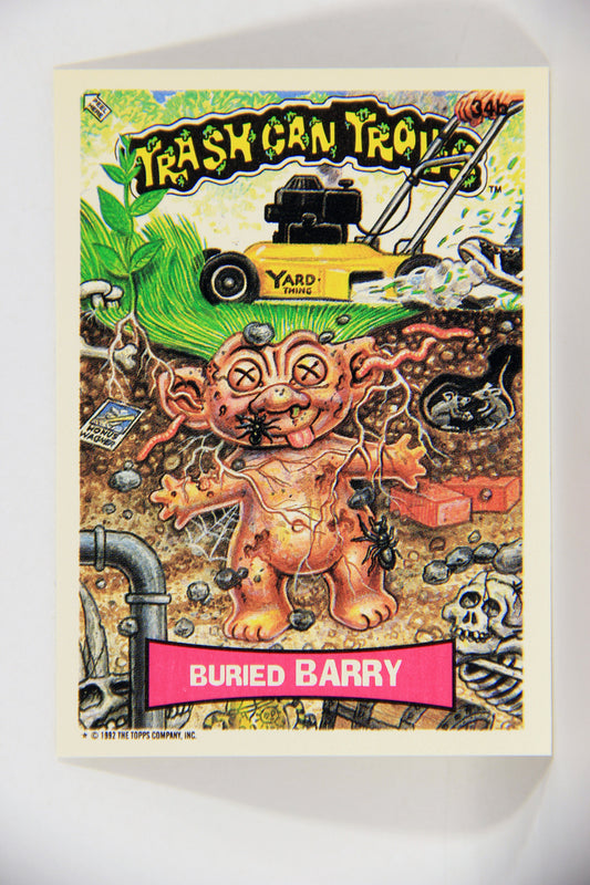 Trash Can Trolls 1992 Topps Trading Card Sticker #34b Buried Barry L016645